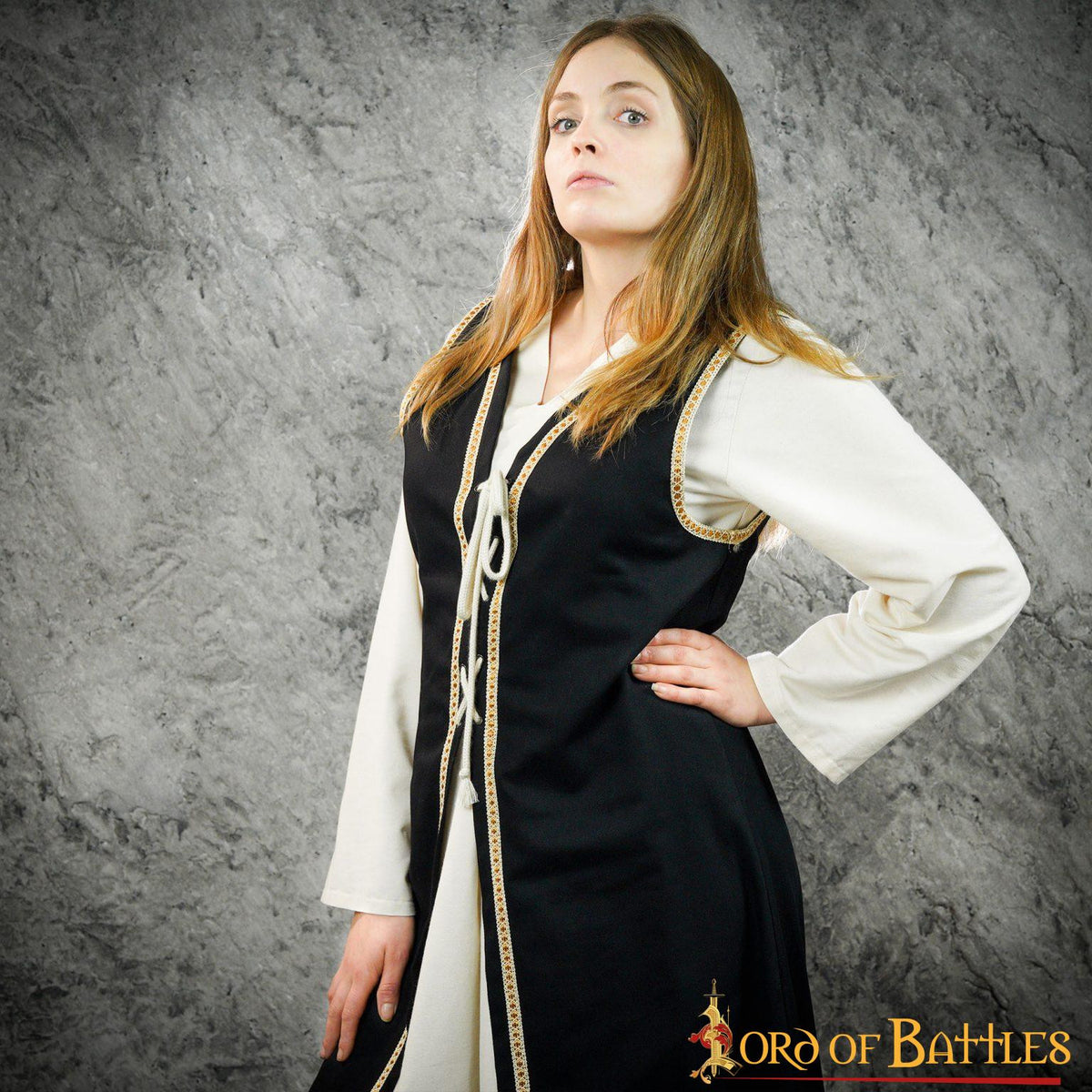 Brial Medieval Julietta en negro