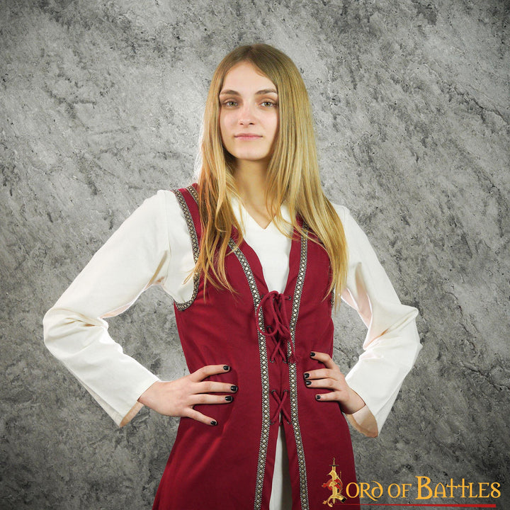 Brial Medieval Julietta en granate