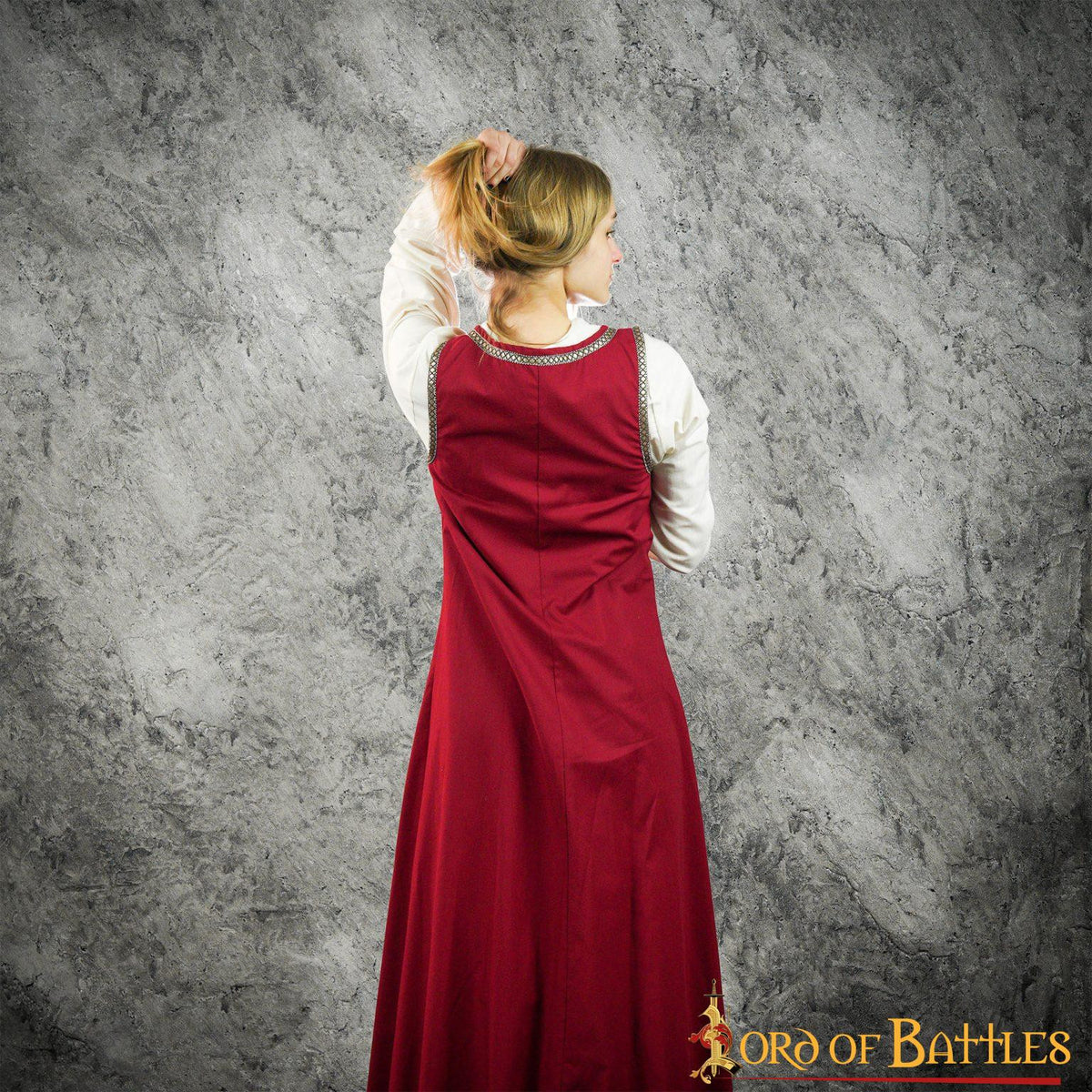 Brial Medieval Julietta en granate