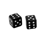 Pack 6 dados de cuerno con pepitas incrustadas