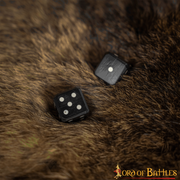 Pack 6 dados de cuerno con pepitas incrustadas