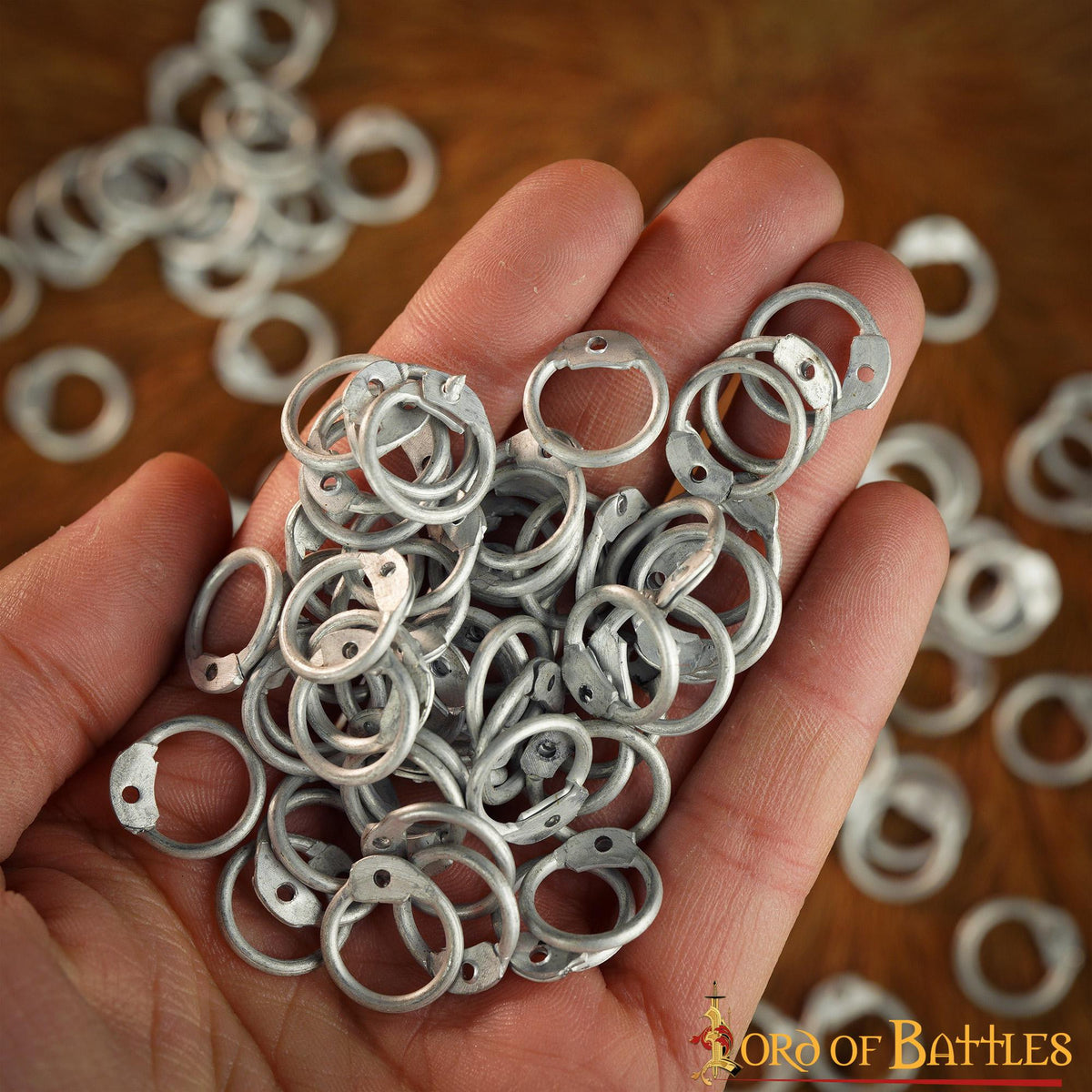 Anillas de aluminio de cota de malla para remachar