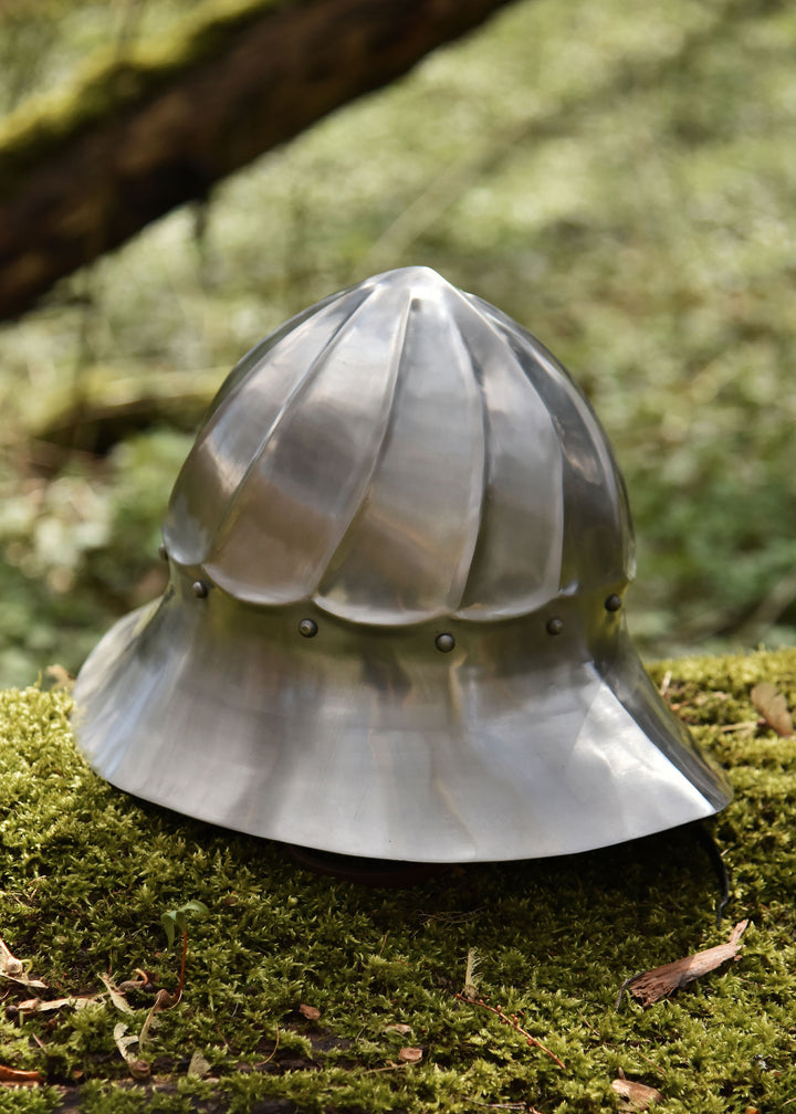 Casco medieval Tetera Borgoña, siglo XV
