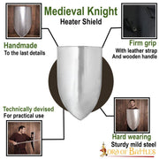 Escudo de caballero medieval para personalizar