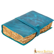Diario de notas de Fantasía hecho a mano cuero azul
