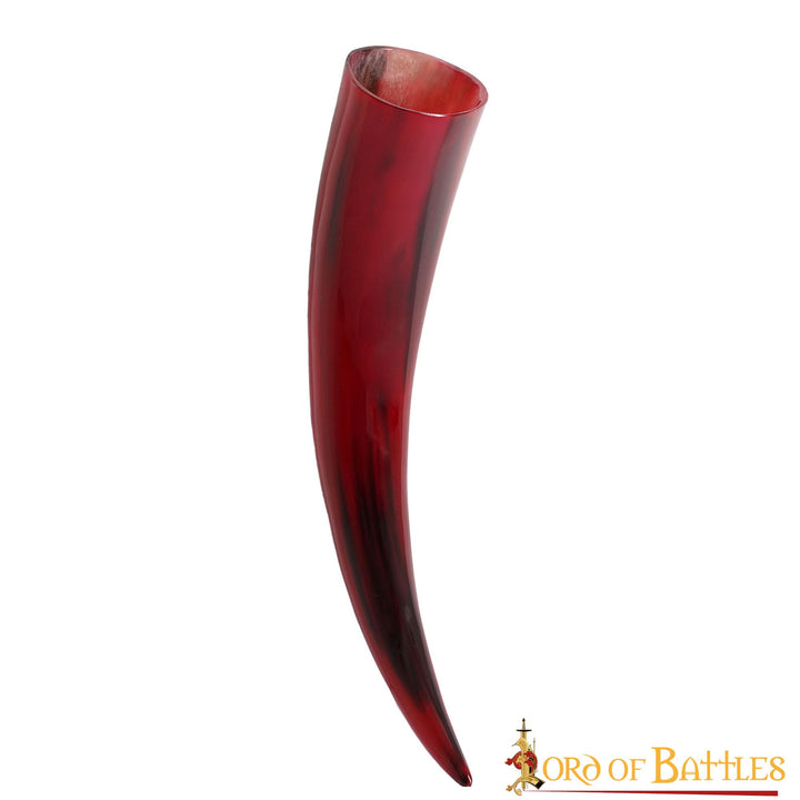 Cuerno rojo para beber en cuerno de buey (400-500 ml.)