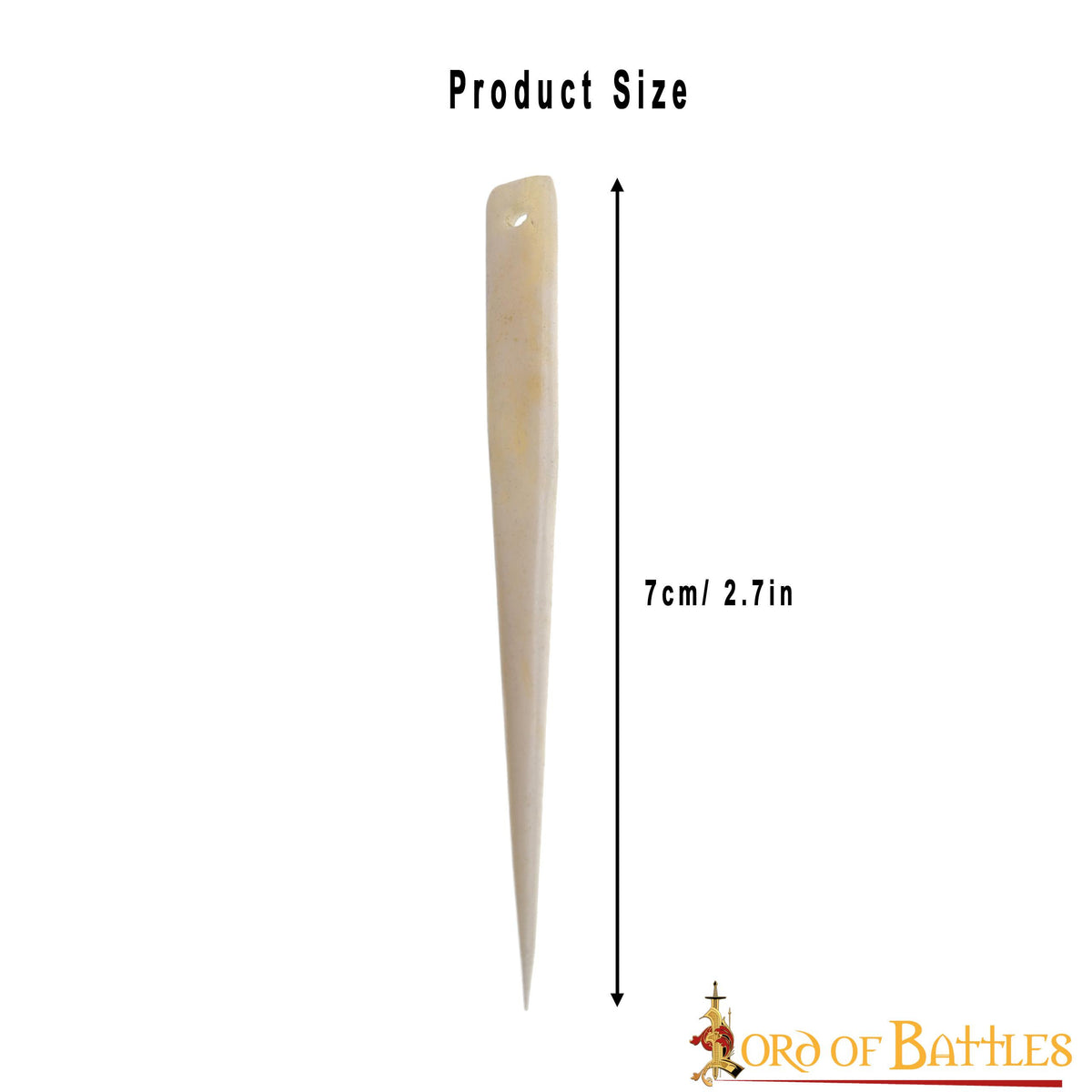 Set 5 agujas vikingas en hueso (7 cm.)