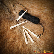 Set 5 agujas vikingas en hueso (7 cm.)