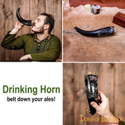 Cuerno vikingo para beber modelo Cruz Troll