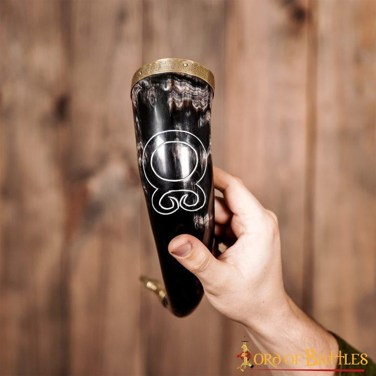 Cuerno vikingo para beber modelo Cruz Troll