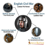 Casco Guerra Civil inglesa S. XVII