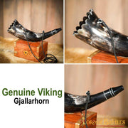Cuerno vikingo con correa modelo Gjallarhorn