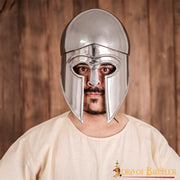 Casco griego Corintio con forro de cuero