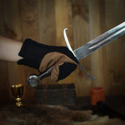 Guantes negros de manopla acolchados en algodón