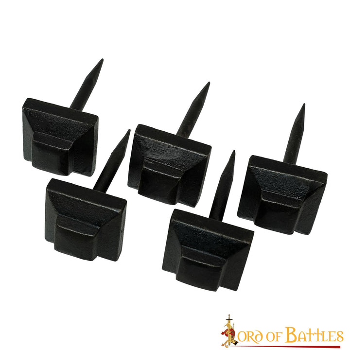Set 5 clavos medievales forjados (7,4 cm.)