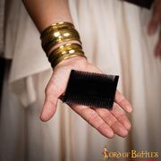 Peine medieval para mujer en cuerno de buey