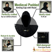 Crespina con gorjal medieval acolchada