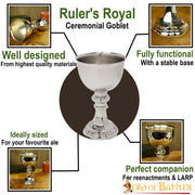 Cáliz ceremonial medieval grande (750 ml.)