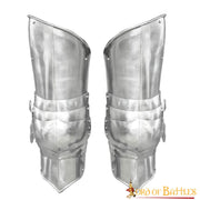 Piernas de armadura medieval en acero (51,5 cm.)