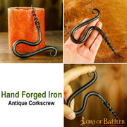 Sacacorchos medieval forjado a mano (10,2x8,9 cm.)