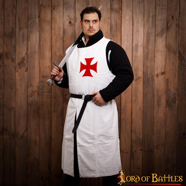 Tabardo de los Caballeros Templarios con cruz Paté