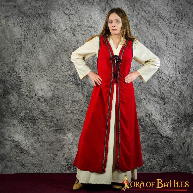 Brial Medieval Julietta en rojo