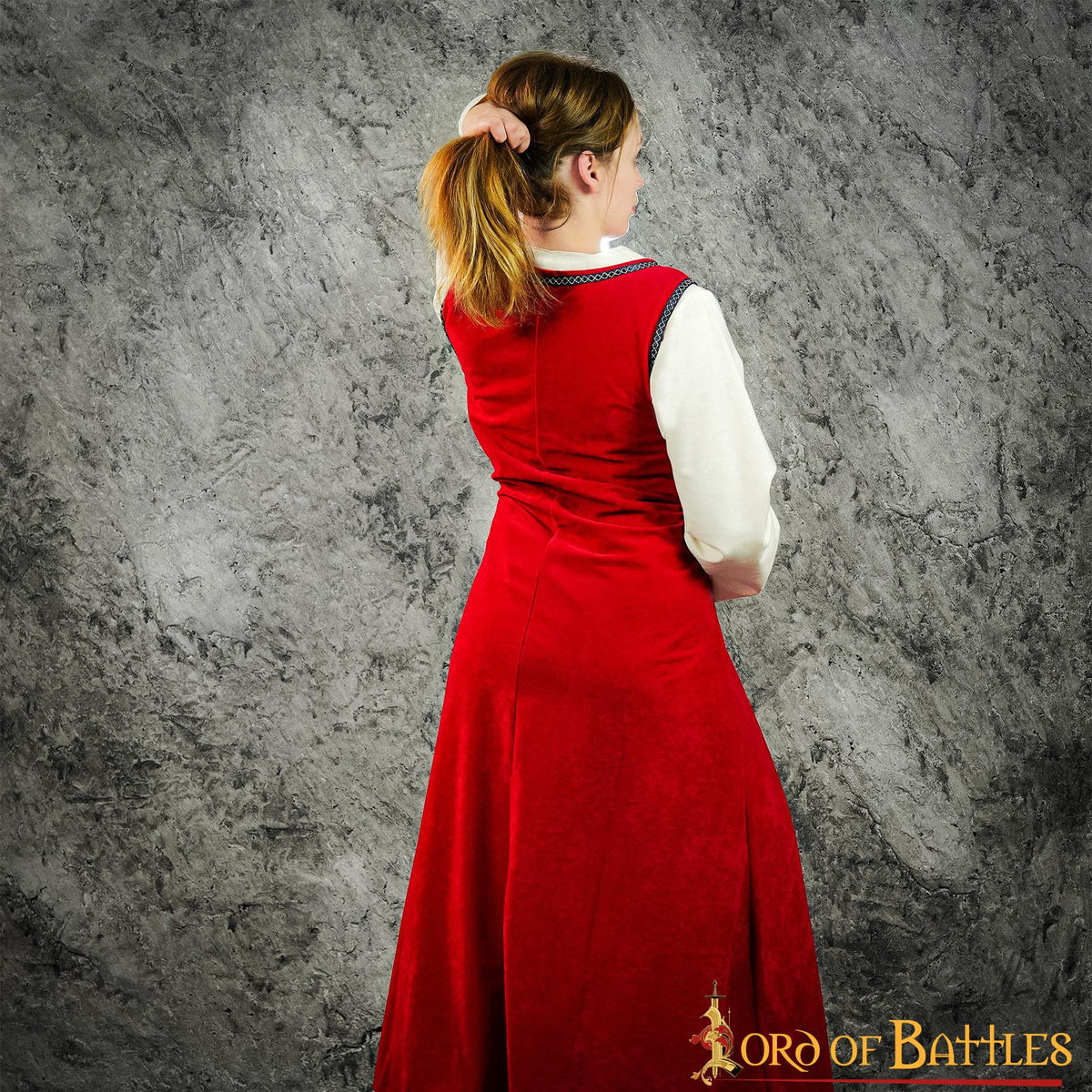 Brial Medieval Julietta en rojo