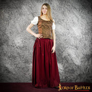 Corpiño medieval y renacentista Goye - Marrón
