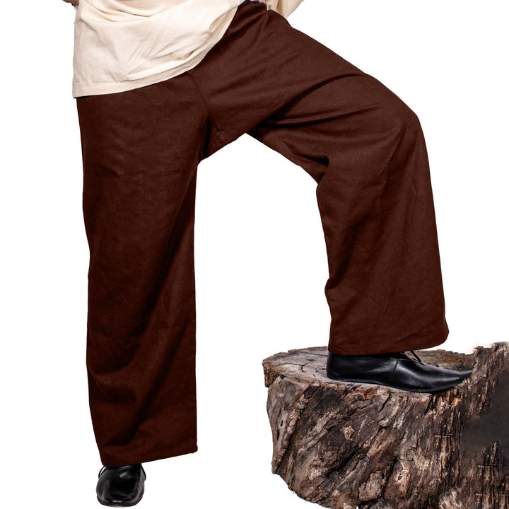Pantalones vikingos y medievales para guerreros - Marrones