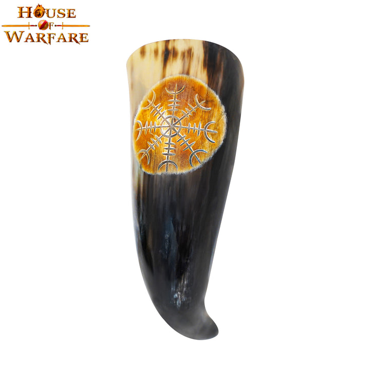 Cuerno para beber con vegvísir vikingo
