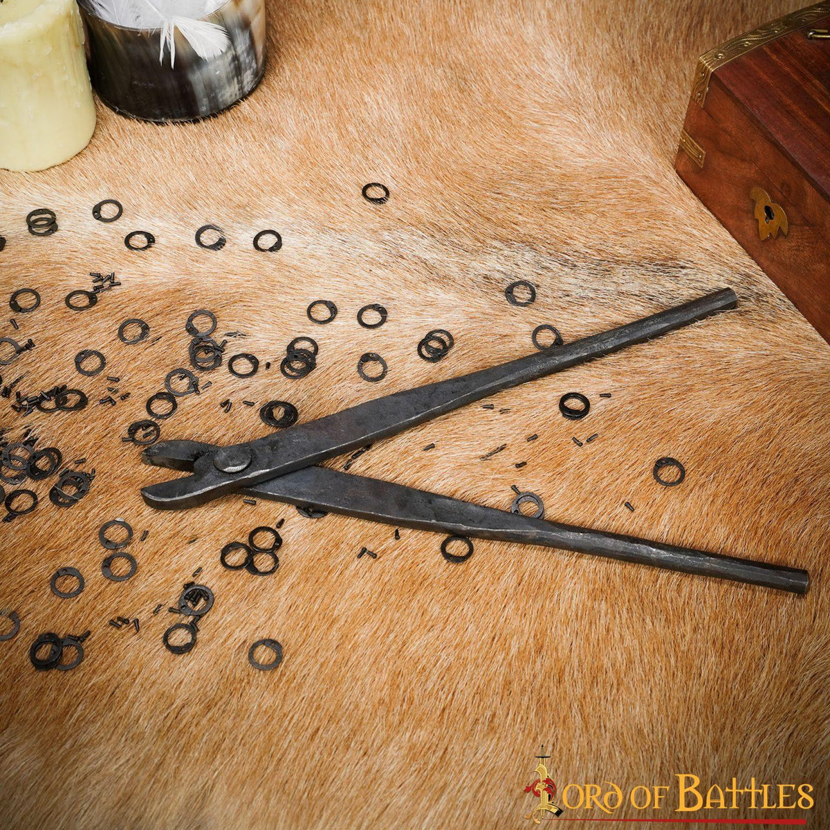 Remachadora para cotas de malla con anillas de 6 mm.