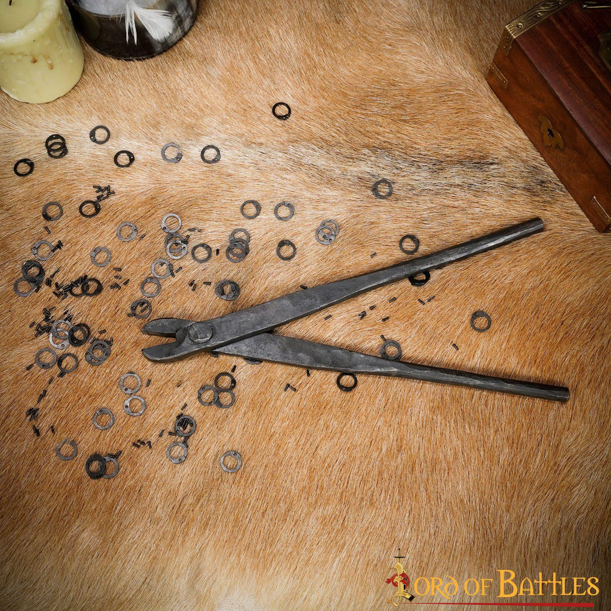 Remachadora para cotas de malla con anillas de 6 mm.