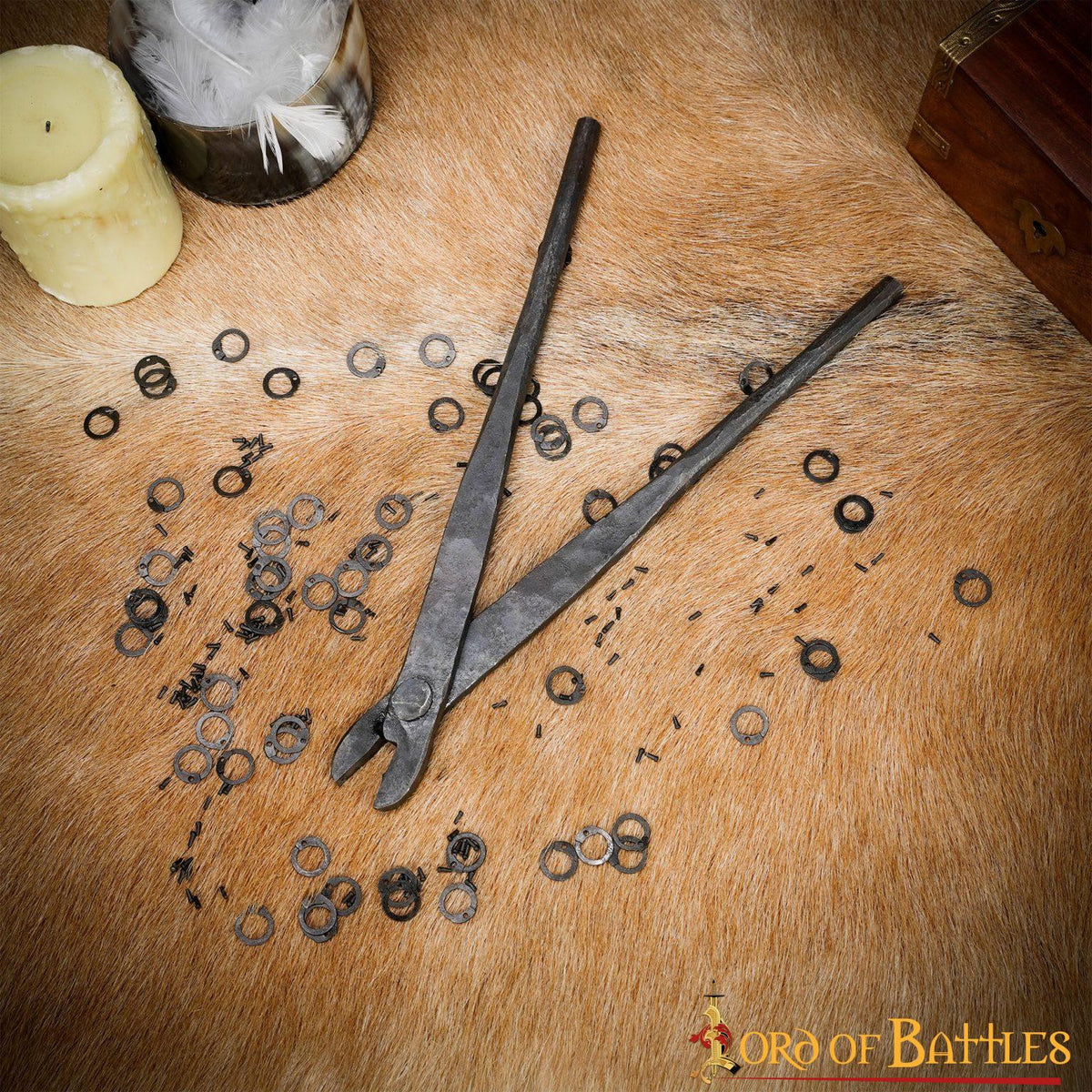 Remachadora para cotas de malla con anillas de 6 mm.