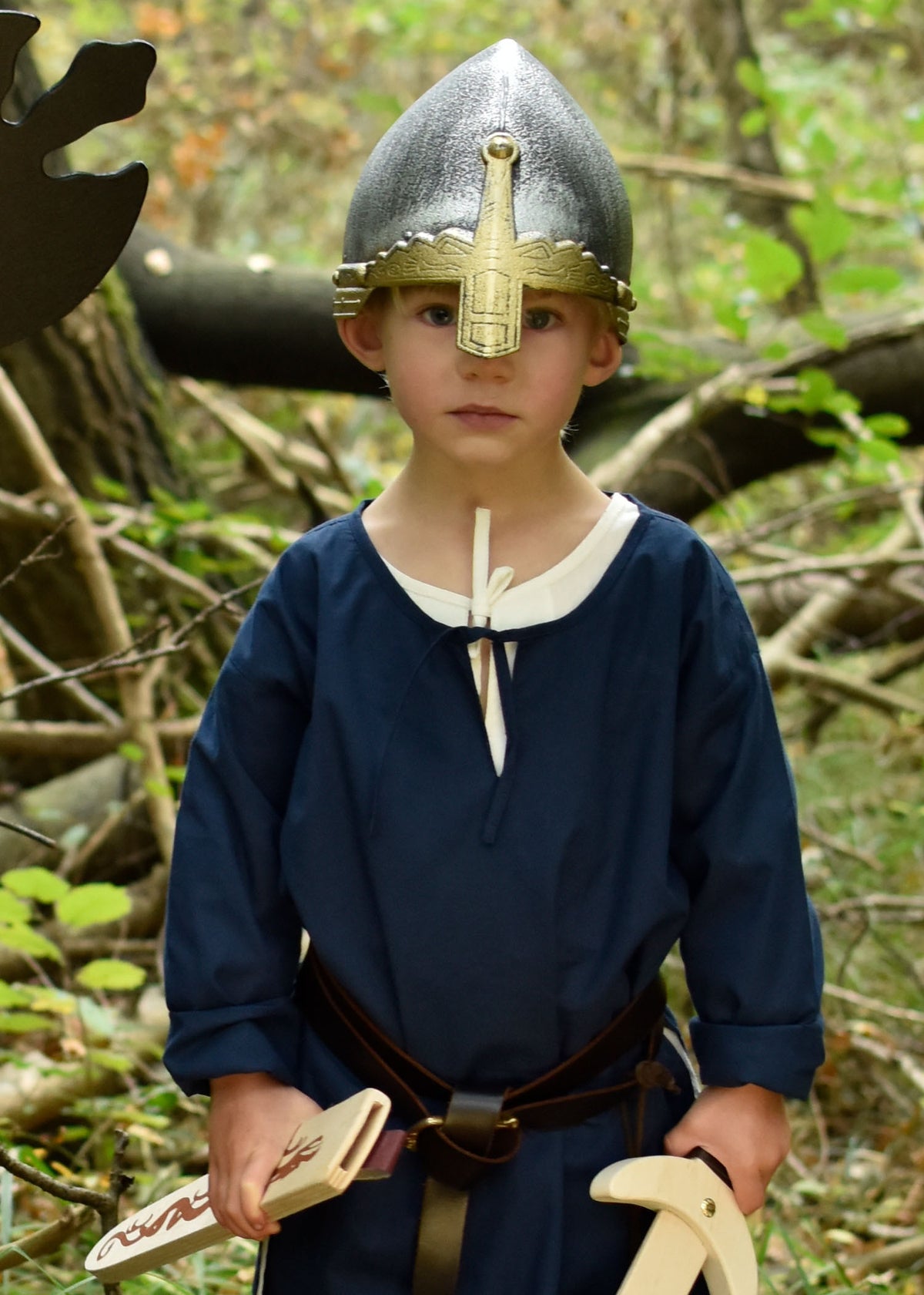 Casco normando de plástico para niños