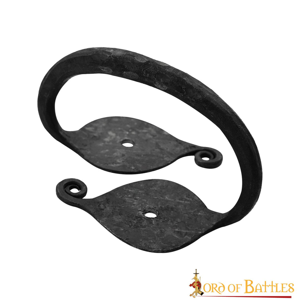 Tirador de puerta medieval forjado a mano