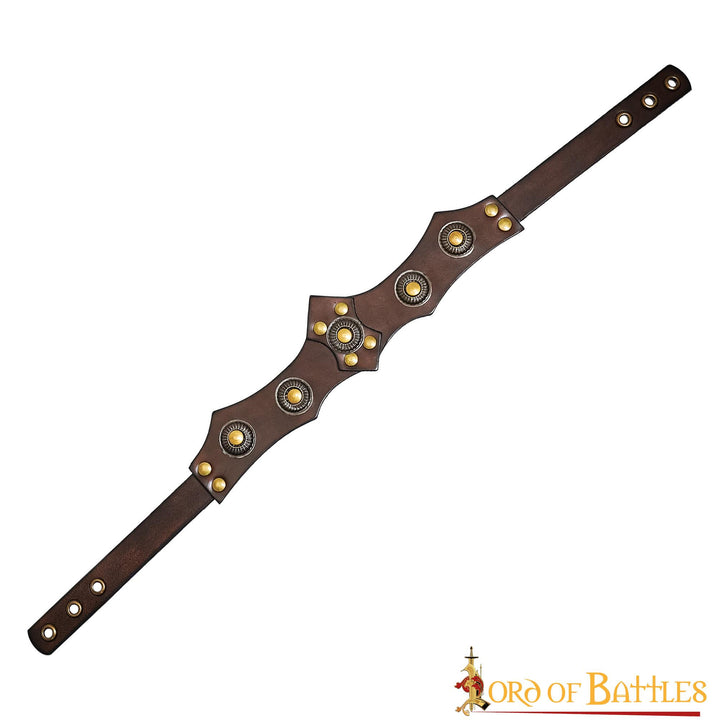 Tiara medieval unisex en piel, varios colores (58,1 cm.)