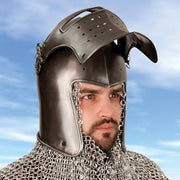 Bacinete medieval con visor, S. XV