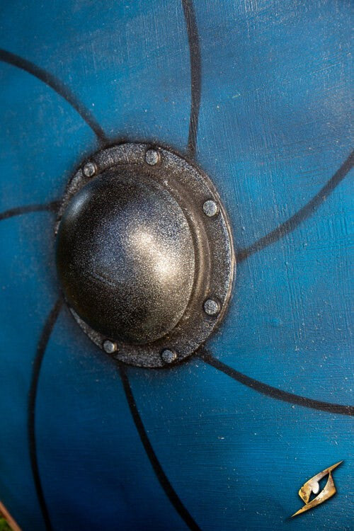 Escudo Vikingo Gastir para LARP (Azul)