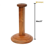 Soporte para exhibición de cascos en madera (38 cm.)