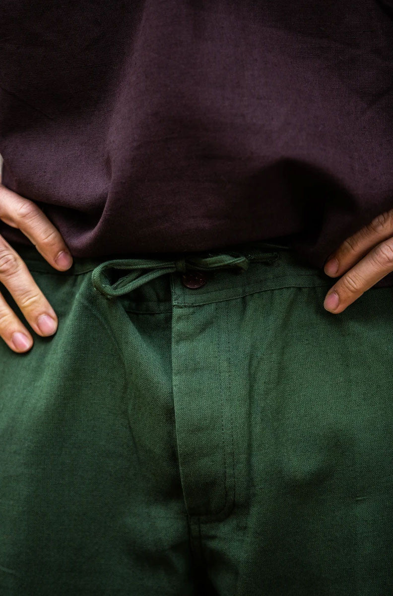 Pantalón medieval verde suave