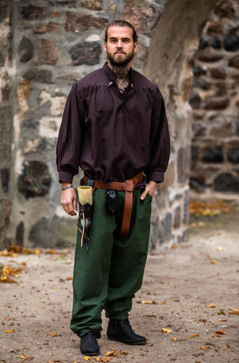 Pantalón medieval verde suave