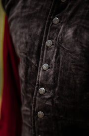 Chaleco renacentista modelo Pierre, color marrón