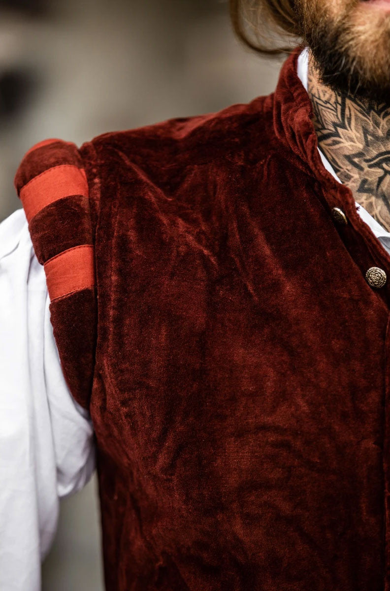 Chaleco renacentista modelo Pierre, color rojo