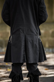Abrigo de pirata negro modelo Edward