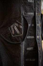 Abrigo de pirata negro modelo Edward