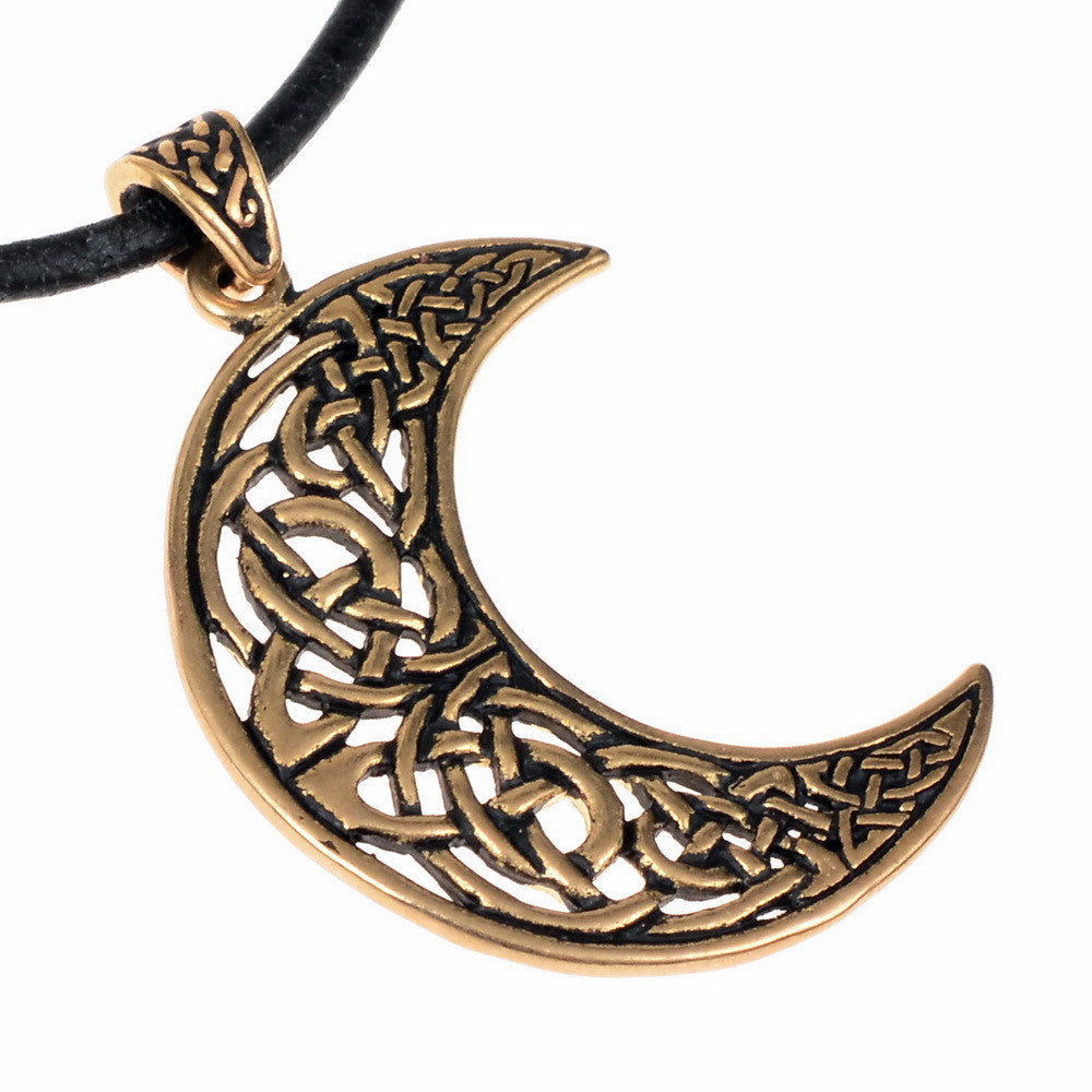 Colgante Celta media Luna, bronce