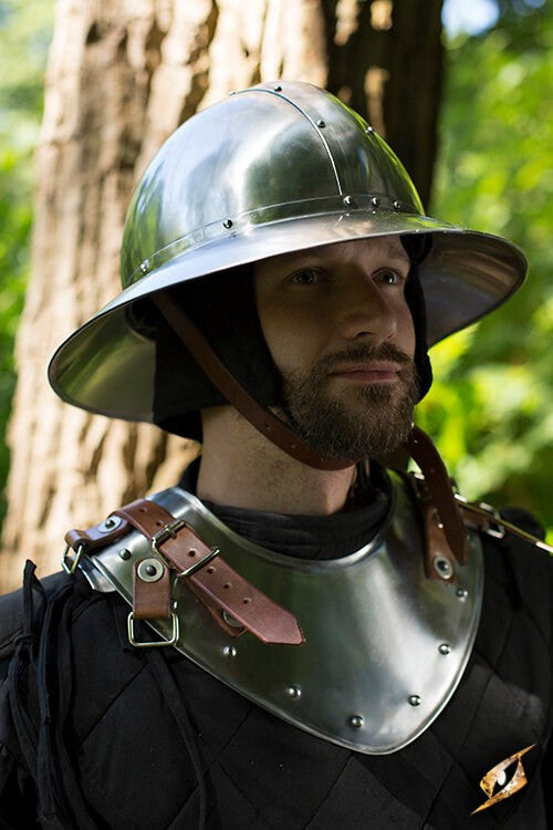 Gorjal de guerrero medieval ajustable