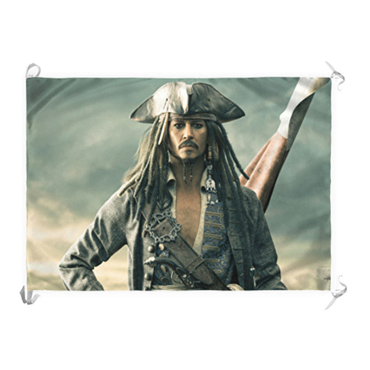 Estandarte-Bandera Pirata Jack Sparrow En Piratas Del Caribe (100 x 70 cm.)