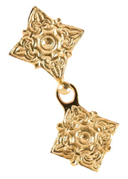 Broche vikingo de 2 piezas en latón (4,5 cm.)