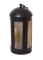 Farol medieval redondo con ventanas de cuerno (26 cm.)